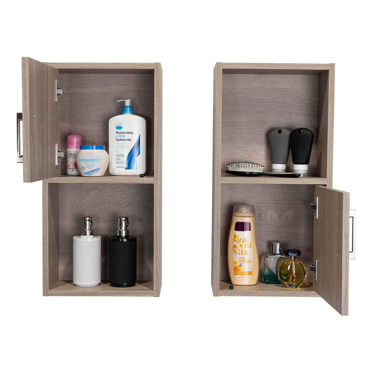 Set x 2 Gabinetes de Baño Rectangular Bath Bardolino 30x60.1cm Con Dos Entrepaños - GABINETES DE BANHO | Bylmo