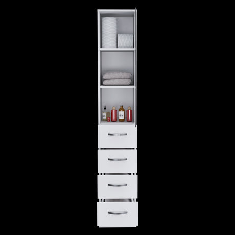 Torre de Baño Vanguard Blanco 30.4x173.45cm Con Patas - MUEBLES DE ASEO Y ROPAS | Bylmo