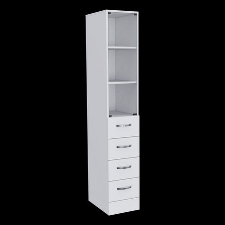 Torre de Baño Vanguard Blanco 30.4x173.45cm Con Patas - MUEBLES DE ASEO Y ROPAS | Bylmo