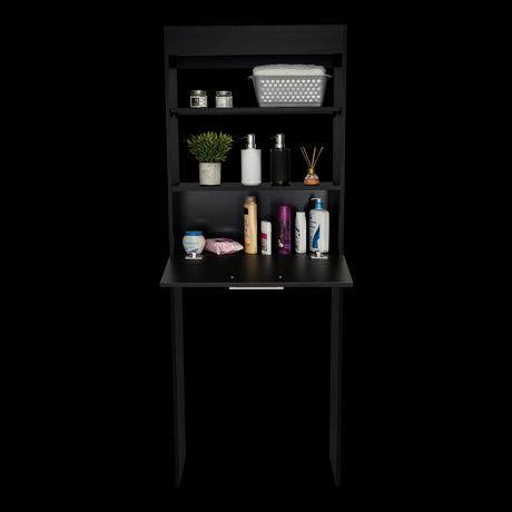 Organizador de Baño Manchester Wengue 63.2x170.6cm Con Patas y Dos Entrepaños - OTROS MUEBLES PARA BANHO | Bylmo