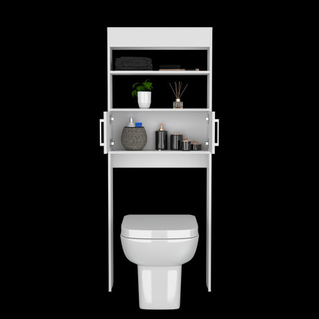 Organizador de Baño Madrid Blanco 62.4x160cm Con Patas y Dos Entrepaños - OTROS MUEBLES PARA BANHO | Bylmo