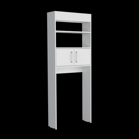 Organizador de Baño Madrid Blanco 62.4x160cm Con Patas y Dos Entrepaños - OTROS MUEBLES PARA BANHO | Bylmo