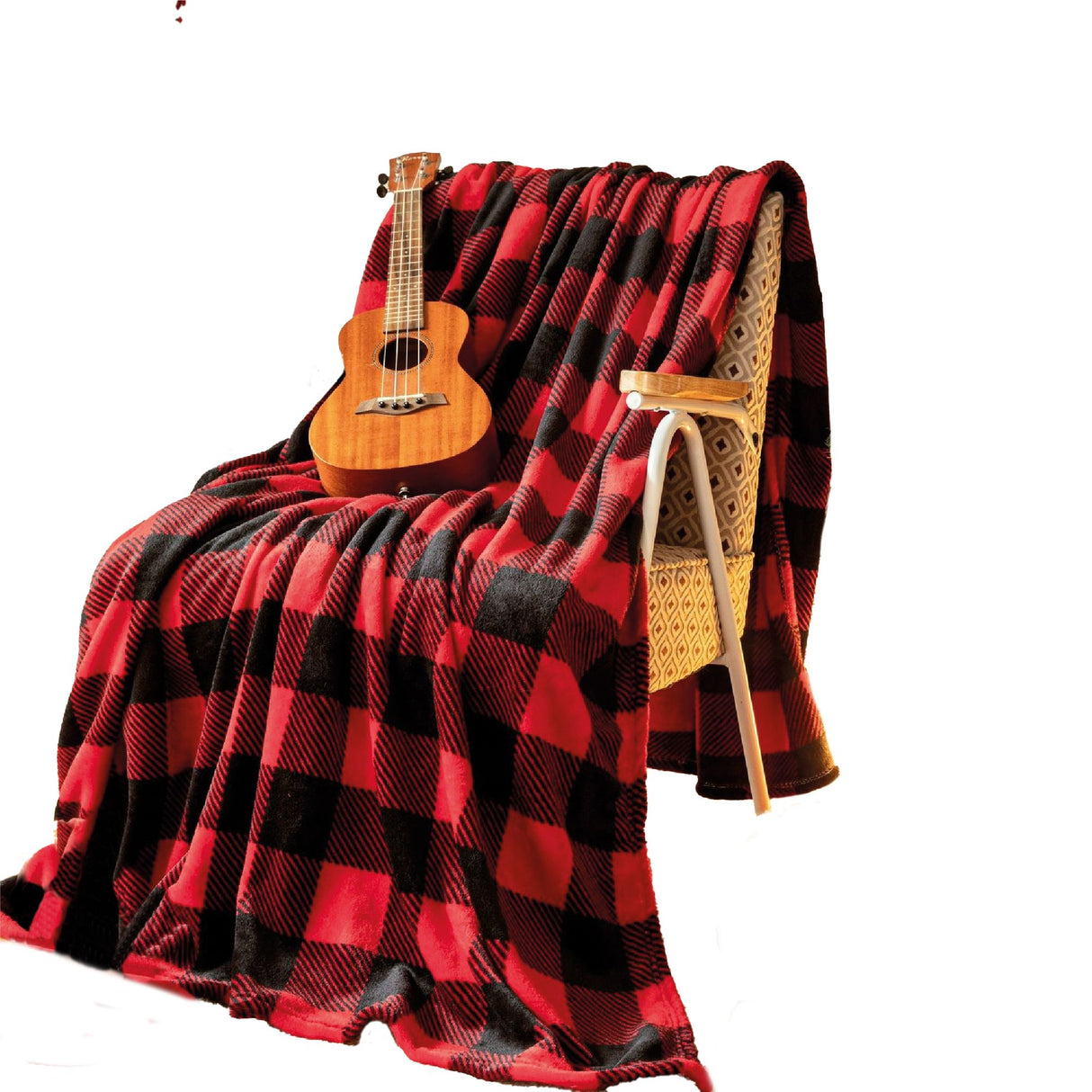 Cobija Christmas Cuadros Rojo 200x230cm Muy Suave y Ligera - COBIJAS Y MANTAS | Bylmo