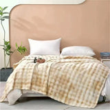 Cobija Alaska Fondo Entero Blanco Y Beige 200x230cm Muy Suave y Ligera - COBIJAS Y MANTAS | Bylmo