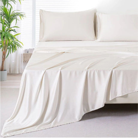 Sabana Bamboo Beige 110x160cm Fondo Entero de 400 Hilos - SABANAS | Bylmo