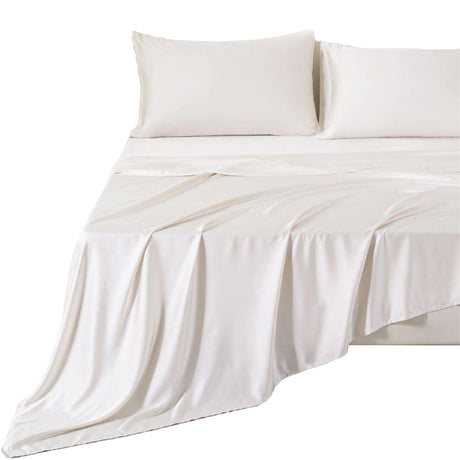 Sabana Bamboo Beige 160x200cm Fondo Entero de 400 Hilos - SABANAS | Bylmo