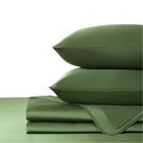 Sabana Bamboo Verde Oliva 160x200cm Fondo Entero de 400 Hilos - SABANAS | Bylmo