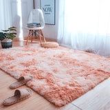 Tapete de Sala Terciopelo Rosado y Blanco 200x150cm Fondo Entero - TAPETES Y ALFOMBRAS | Bylmo
