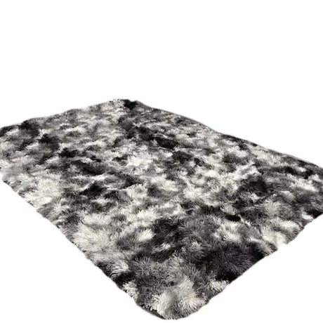 Tapete de Sala Terciopelo Negro y Gris 100x150cm Fondo Entero - TAPETES Y ALFOMBRAS | Bylmo