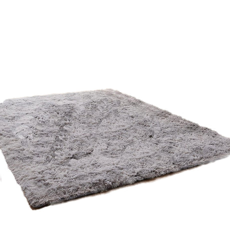 Tapete de Sala Terciopelo Gris Celeste 100x150cm Fondo Entero - TAPETES Y ALFOMBRAS | Bylmo