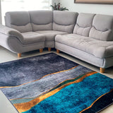 Tapete de Sala Persa Azul Turquesa 200x150cm de Figuras - TAPETES Y ALFOMBRAS | Bylmo