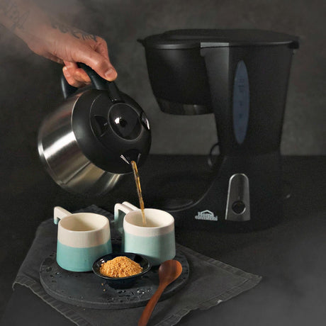 Cafetera Eléctrica Negro y Plateado 19x30cm Con Sistema Antigoteo Para 10 Tazas - CAFETERAS ELECTRICAS | Bylmo