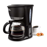 Cafetera Eléctrica Negro y Plateado 19x30cm Con Sistema Antigoteo Para 12 Tazas - CAFETERAS ELECTRICAS | Bylmo