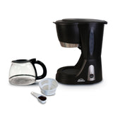 Cafetera Eléctrica Negro y Plateado 19x30cm Con Sistema Antigoteo Para 12 Tazas - CAFETERAS ELECTRICAS | Bylmo