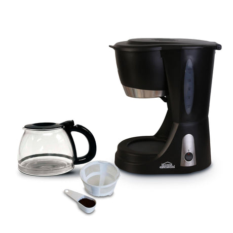 Cafetera Eléctrica Negro y Plateado 19x30cm Con Sistema Antigoteo Para 12 Tazas - CAFETERAS ELECTRICAS | Bylmo