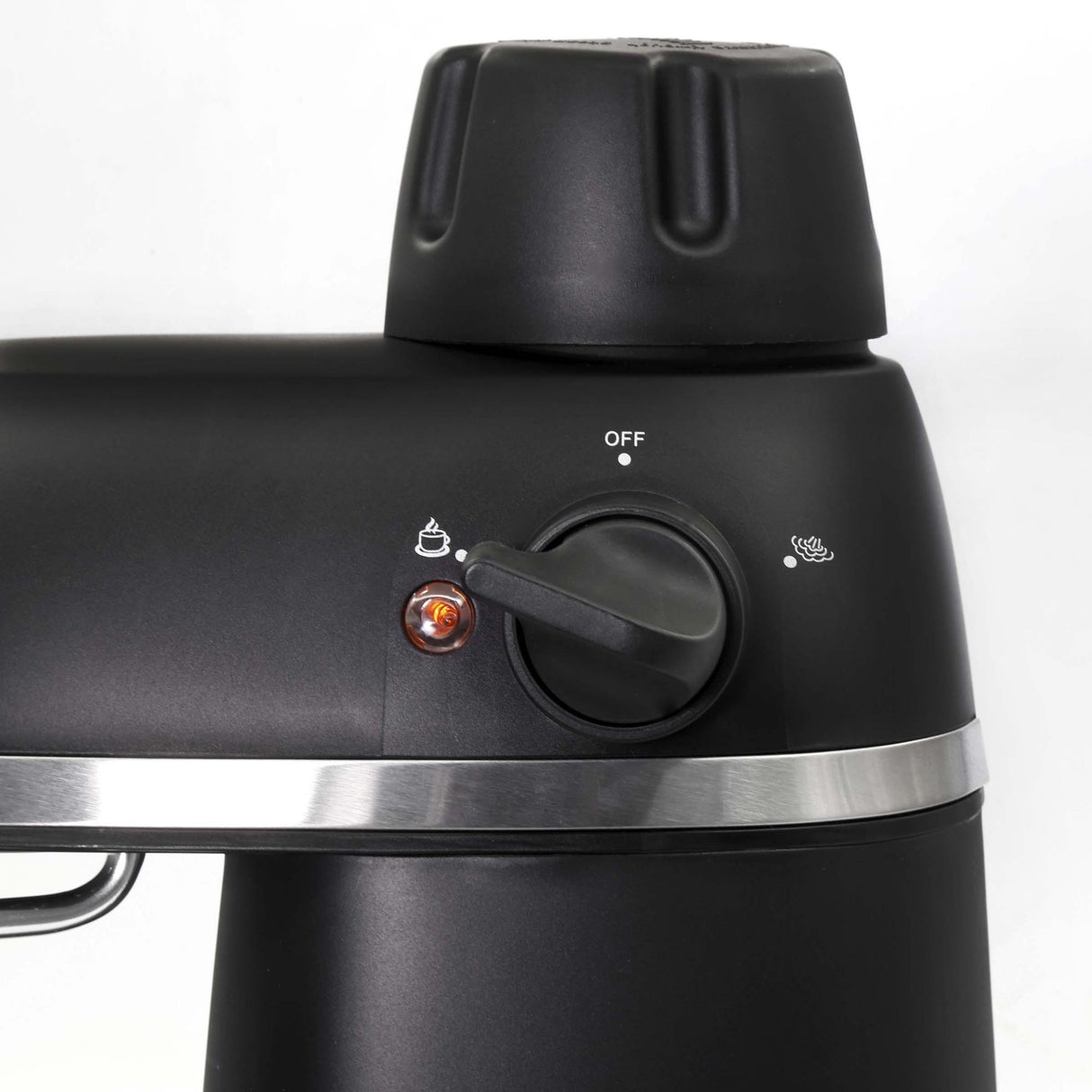 Cafetera Eléctrica Espresso Negro 20x30cm Con Sistema Antigoteo y Boquilla de Vapor Para 2 Tazas - CAFETERAS ELECTRICAS | Bylmo