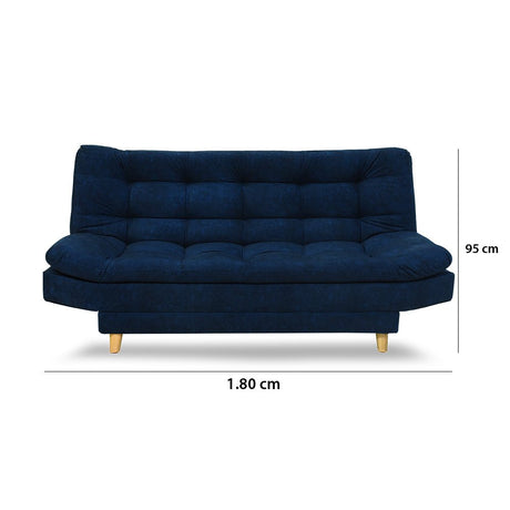 Sofacama Moltochic Azul 120x90cm De Cuatro Puestos Reclinable Con 2 Cojines Decorativos - SOFAS Y POLTRONAS | Bylmo