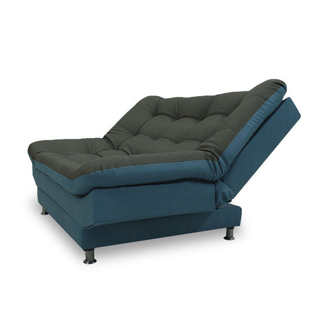 Sofacama Moltochic Gris Azul 120x90cm De Cuatro Puestos Reclinable - SOFAS Y POLTRONAS | Bylmo
