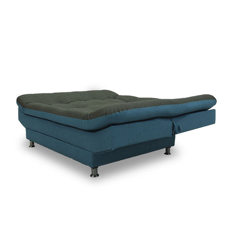 Sofacama Moltochic Gris Azul 120x90cm De Cuatro Puestos Reclinable - SOFAS Y POLTRONAS | Bylmo