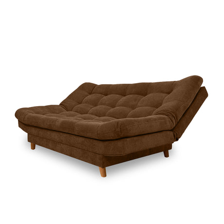 Sofacama Moltochic Cafe Oscuro 185x40cm De Cuatro Puestos Reclinable - SOFAS Y POLTRONAS | Bylmo