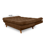 Sofacama Moltochic Cafe Oscuro 185x40cm De Cuatro Puestos Reclinable - SOFAS Y POLTRONAS | Bylmo