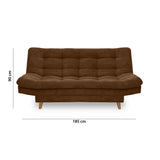 Sofacama Moltochic Cafe Oscuro 185x40cm De Cuatro Puestos Reclinable - SOFAS Y POLTRONAS | Bylmo