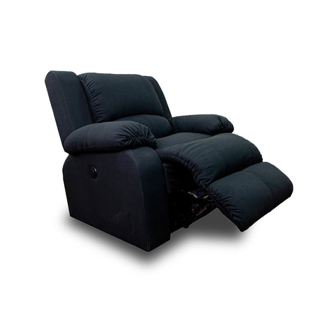 Silla Poltrona Negro 210x56cm De Un Puesto Reclinable - SOFAS Y POLTRONAS | Bylmo