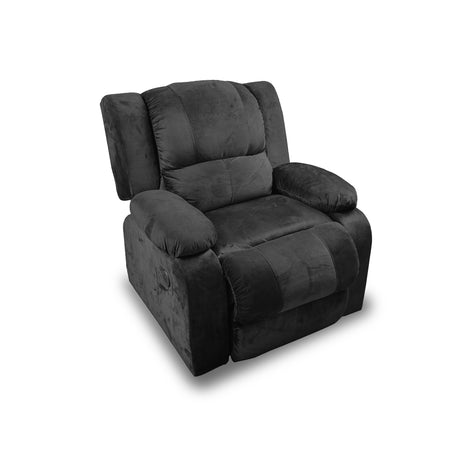 Silla Poltrona Negra 90x75cm De Un Puesto Reclinable - SOFAS Y POLTRONAS | Bylmo