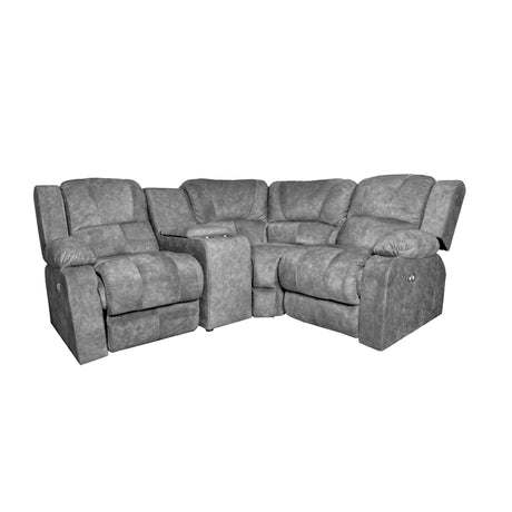 Sofá Esquinero Gris 210x75cm De Tres Puestos Reclinable - SOFAS Y POLTRONAS | Bylmo