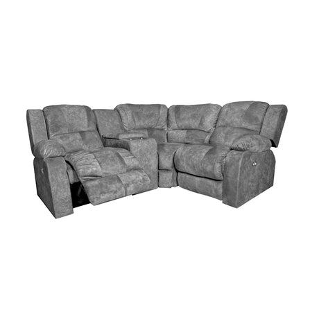 Sofá Esquinero Gris 210x75cm De Tres Puestos Reclinable - SOFAS Y POLTRONAS | Bylmo