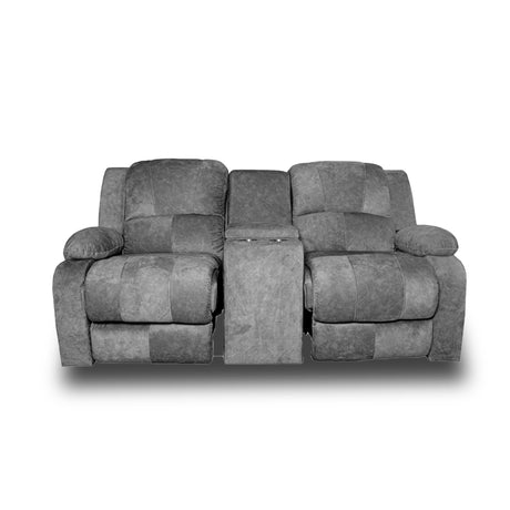 Silla Poltrona Gris 200x93cm De Dos Puestos Reclinable - SOFAS Y POLTRONAS | Bylmo