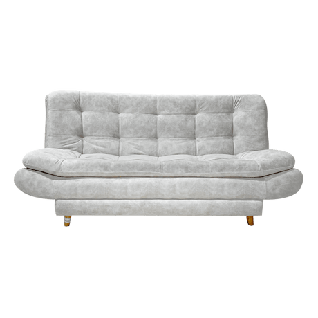 Sala Damasco Gris Claro 180x40cm De Cuatro Puestos Con Sofacama Sillas Auxiliares y Puff - SOFAS Y POLTRONAS | Bylmo