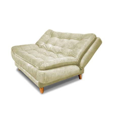 Sala Damasco Beige 150x40cm De Cuatro Puestos Con Sofacama Sillas Auxiliares y Puff - SOFAS Y POLTRONAS | Bylmo