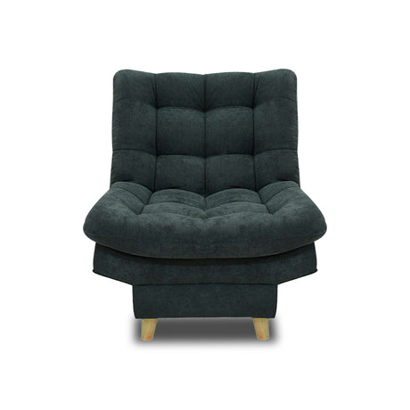 Sala Moltochic Grafito 185x90cm De Cinco Puestos Con Sofacama Sillas Auxiliares y Puff - SOFAS Y POLTRONAS | Bylmo