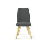 Silla de Comedor Evora Gris 45x89cm Asiento Cuadradro - SILLAS Y BUTACOS | Bylmo