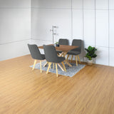 Silla de Comedor Evora Gris 45x89cm Asiento Cuadradro - SILLAS Y BUTACOS | Bylmo