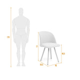 Silla de Comedor Sevilla Plata 49x77cm Asiento Cuadradro - SILLAS Y BUTACOS | Bylmo