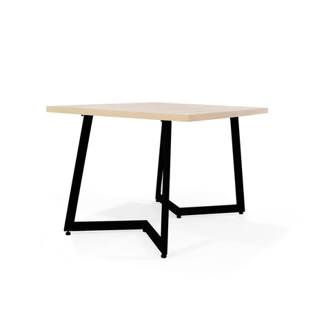 Comedor Rectangular Rio Duna y Negro Metálico 120x74cm De Cuatro Puestos Sin Sillas - COMEDORES | Bylmo