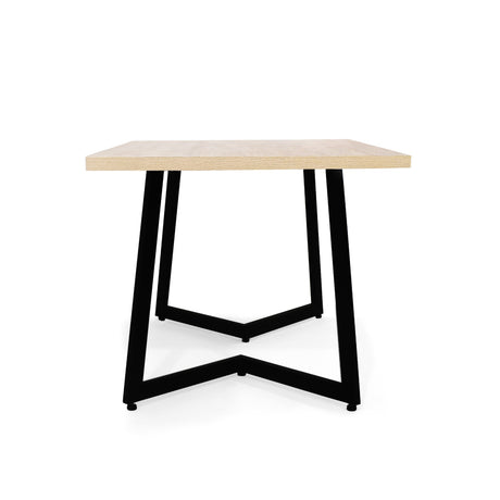 Comedor Rectangular Rio Duna y Negro Metálico 120x74cm De Cuatro Puestos Sin Sillas - COMEDORES | Bylmo