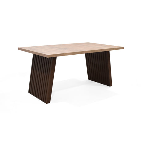 Comedor Rectangular Aragon Mácula y Tabaco 150x73cm De Cuatro Puestos Sin Sillas - COMEDORES | Bylmo