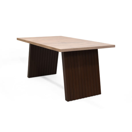 Comedor Rectangular Aragon Mácula y Tabaco 150x73cm De Cuatro Puestos Sin Sillas - COMEDORES | Bylmo