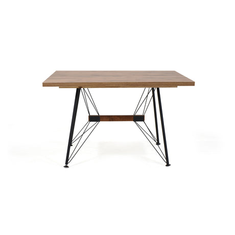 Comedor Rectangular Falcon Mácula y Negro Metálico 120x74cm De Cuatro Puestos Sin Sillas - COMEDORES | Bylmo