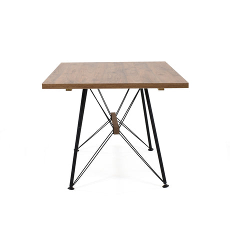 Comedor Rectangular Falcon Mácula y Negro Metálico 120x74cm De Cuatro Puestos Sin Sillas - COMEDORES | Bylmo