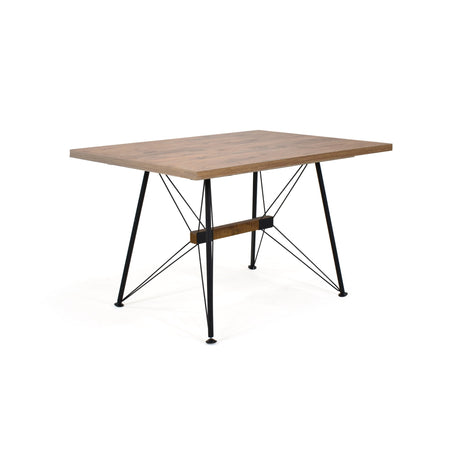 Comedor Rectangular Falcon Mácula y Negro Metálico 120x74cm De Cuatro Puestos Sin Sillas - COMEDORES | Bylmo