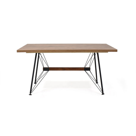 Comedor Rectangular Falcon Mácula y Negro Metálico 150x74cm De Seis Puestos Sin Sillas - COMEDORES | Bylmo