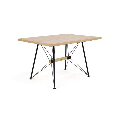 Combo Comedor Rectangular Falcon Gris y Duna 120x74cm De Cuatro Puestos Con Cuatro Sillas - COMEDORES | Bylmo