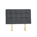 Cabecero Abullonado Brend Gris Natural 176x132cm Para Cama Queen - CABECEROS | Bylmo