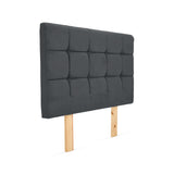 Cabecero Abullonado Brend Gris Natural 176x132cm Para Cama Queen - CABECEROS | Bylmo