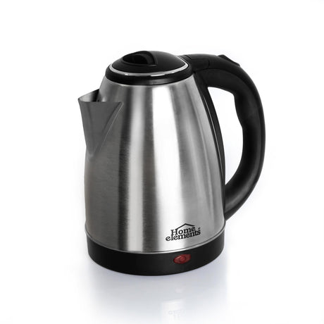 Hervidor Negro y Plateado de Acero Inoxidable 17x24cm Para 1.9 Litros - HERVIDORES | Bylmo