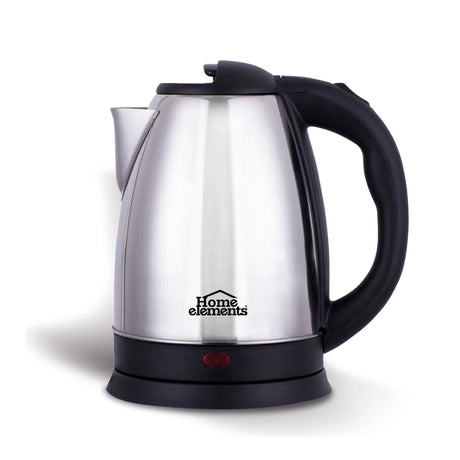 Hervidor Negro y Plateado de Acero Inoxidable 17x24cm Para 1.9 Litros - HERVIDORES | Bylmo